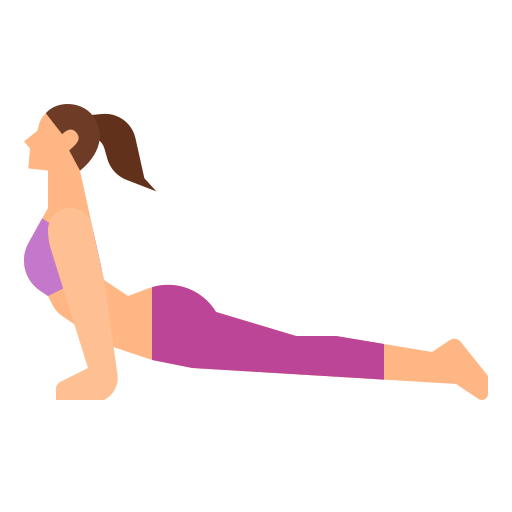 Illustration de la posture du cobra en yoga, femme en extension arrière sur les bras